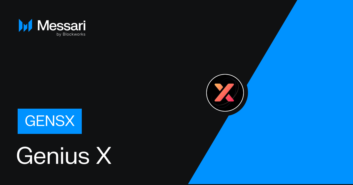 Genius X | Market Data & Trends | Messari