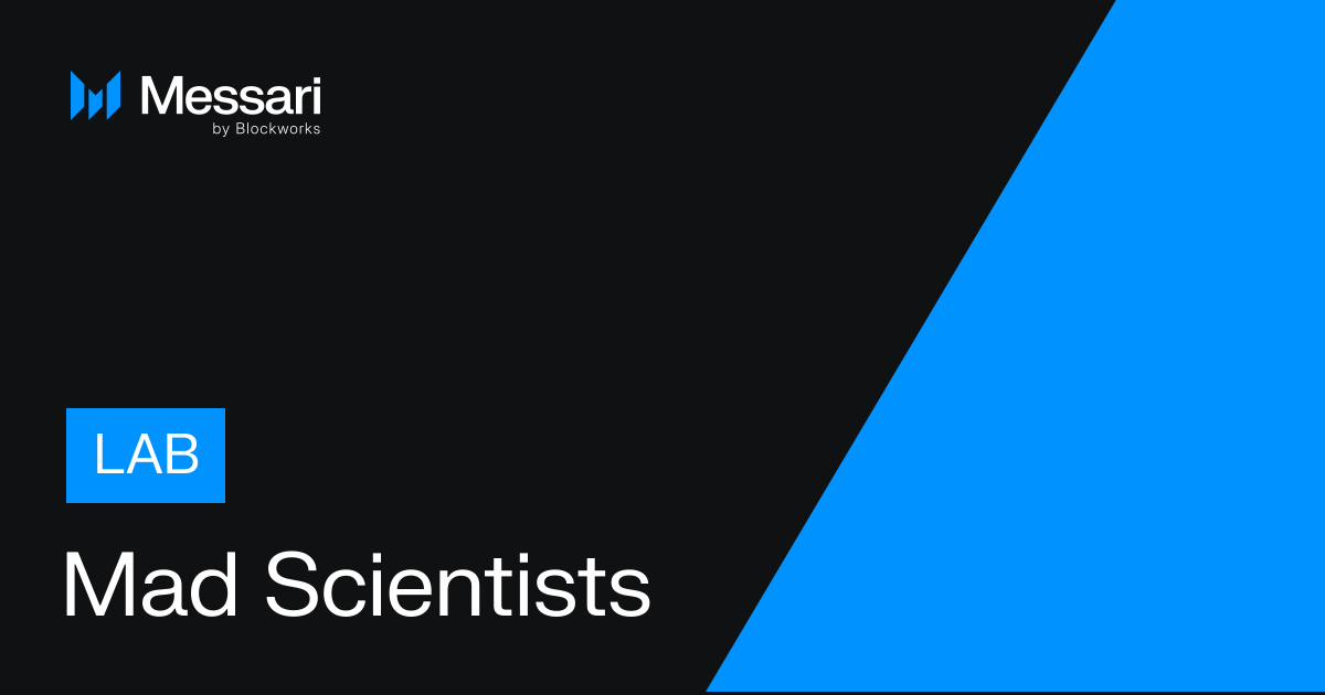 Mad Scientists Price, lab to USD, Research, News & Fundraising | Messari