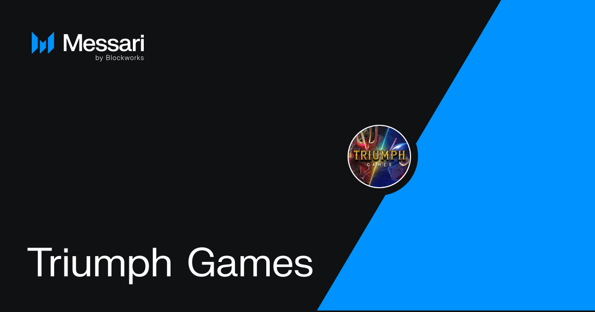 Triumph Games Investments, Portfolio, Fundraising & Valuation | Messari